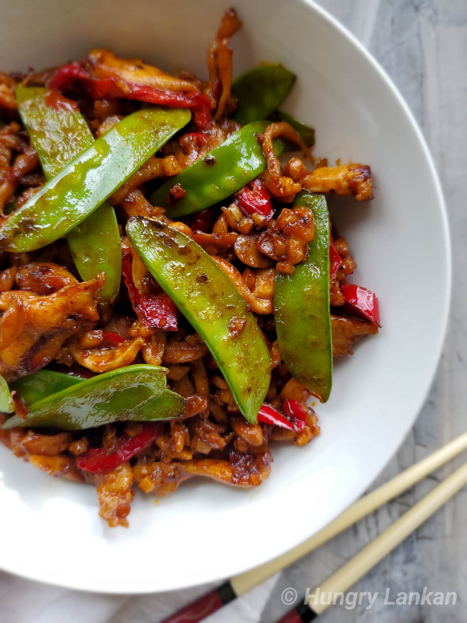 Chicken with Chili Bean Sauce Recipe Hungry Lankan