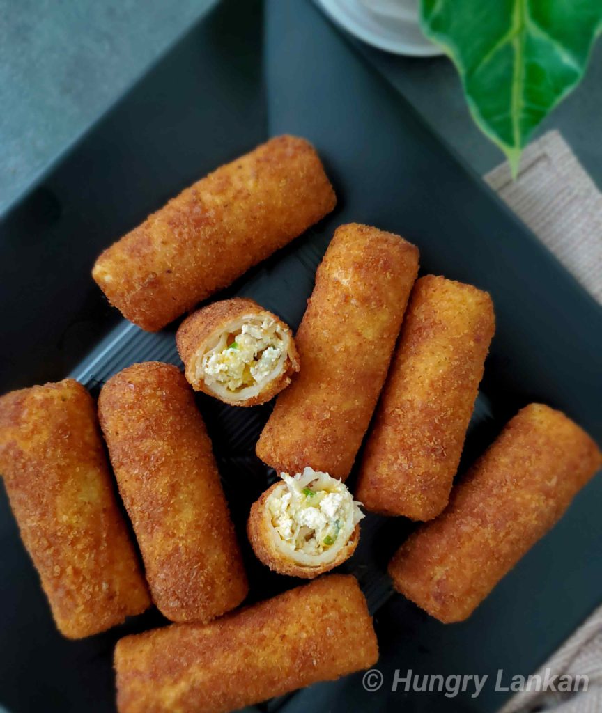 Chicken cheese and habanero rolls