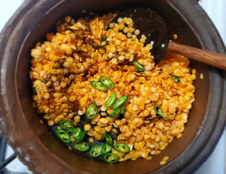 Sri Lankan Spicy Lentil Curry - Hungry Lankan