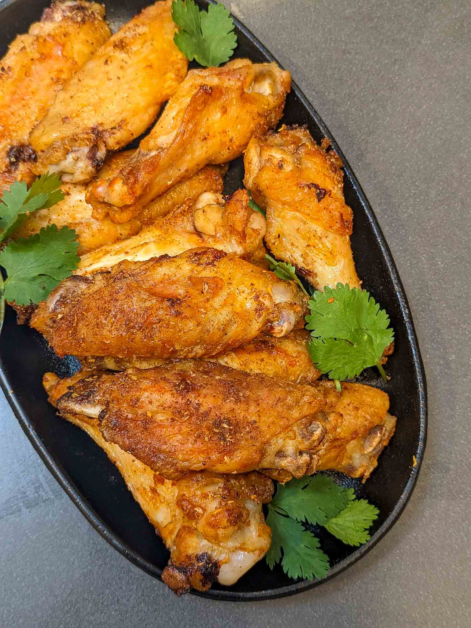 Air-Fried Salt and Pepper Chicken wings - Hungry Lankan