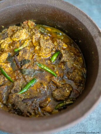 Black pepper chicken curry