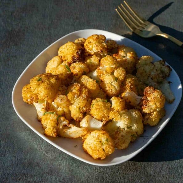 Roasted cauliflower in air fryer