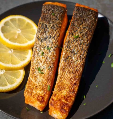 Salmon with crispy skin recipe