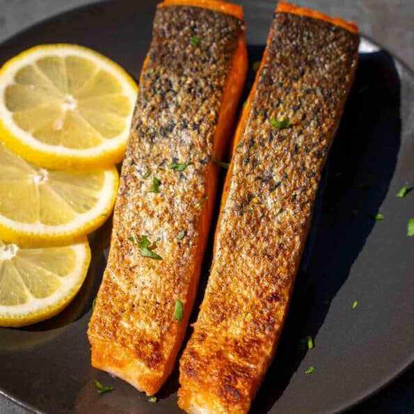 Salmon with crispy skin recipe