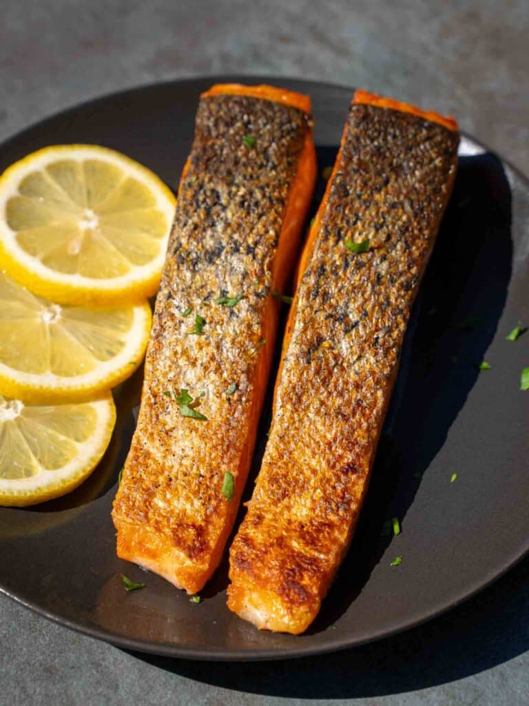 Salmon with crispy skin recipe