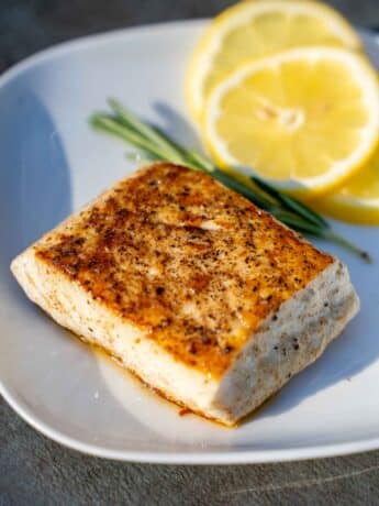 Pan seared Halibut fillet recipe