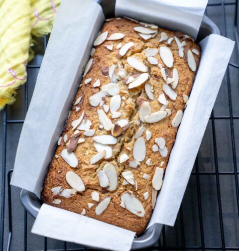 Gluten free almond flour banana bread