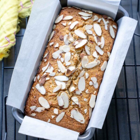 Gluten free almond flour banana bread